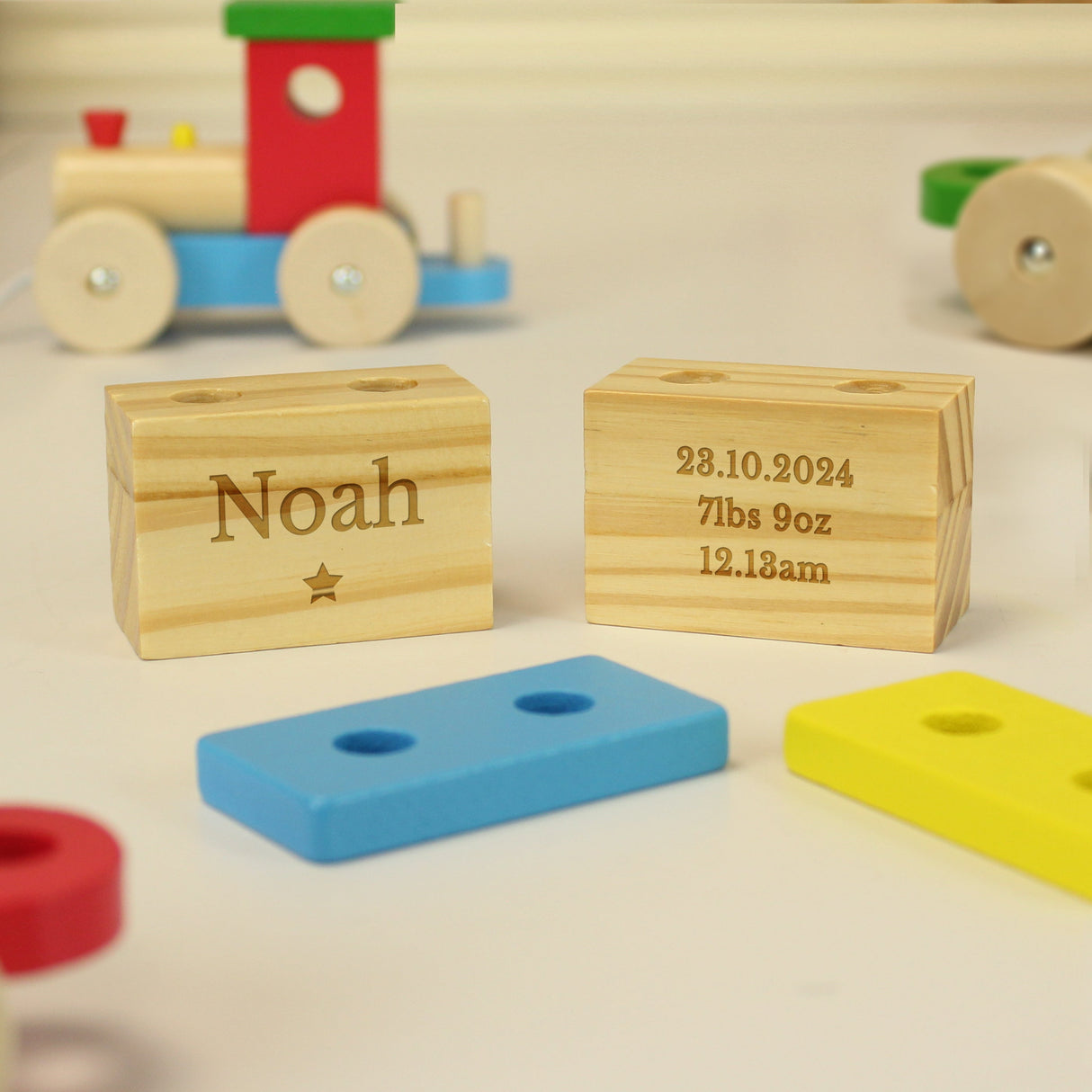Personalised Wooden Toy Train: 8 Toys By Gift Moments
