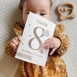 Personalised Woodland Animals Baby Milestone Cards: 3 - Keepsakes By Gift Moments