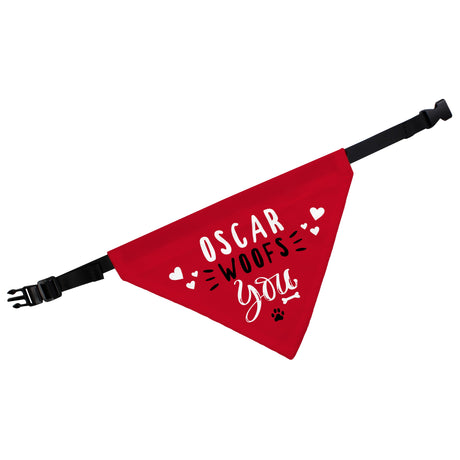Personalised Woofs You Dog Bandana: 5 - Pet Products By Gift Moments