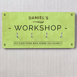 Personalised Workshop Hooks: 4 - Signs & Plaques By Gift Moments
