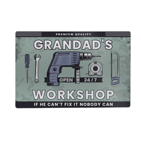 Personalised Workshop Metal Sign: 5 - Signs & Plaques By Gift Moments