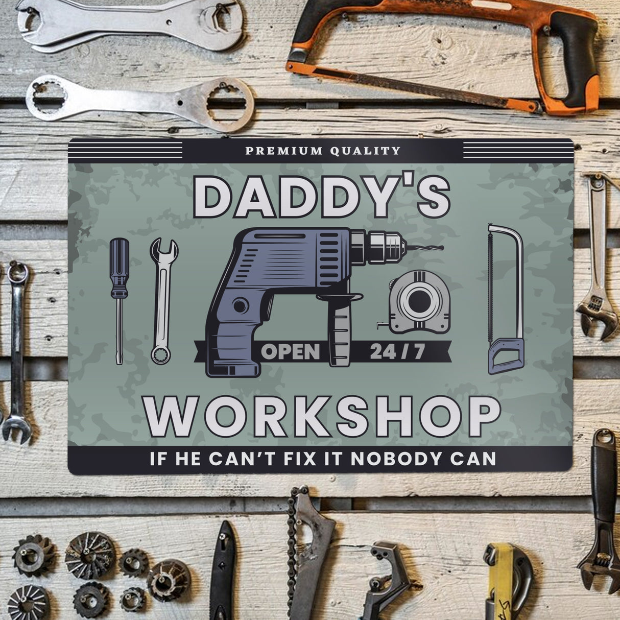 Personalised Workshop Metal Sign: 2 - Signs & Plaques By Gift Moments