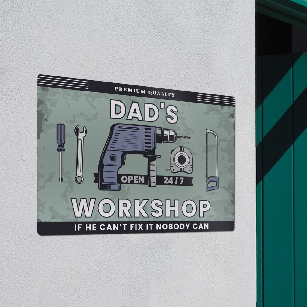 Personalised Workshop Metal Sign - Shop Signs & Plaques At Gift Moments - 4