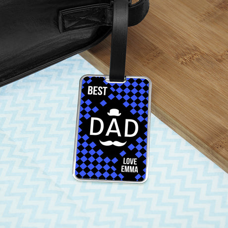 Personalised World’s Best Dad Luggage Tags: 5 - Luggage Tags By Gift Moments