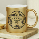 Personalised Worlds Best Gold Mug: 4 - Mugs By Gift Moments