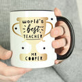 Personalised World’s Best Teacher Trophy Black Handled Mug - Shop Mugs At Gift Moments - 1