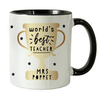 Personalised World’s Best Teacher Trophy Black Handled Mug - Shop Mugs At Gift Moments - 6