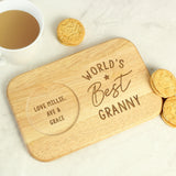 Personalised World’s Best Wooden Coaster Tray: 3 - Coasters By Gift Moments