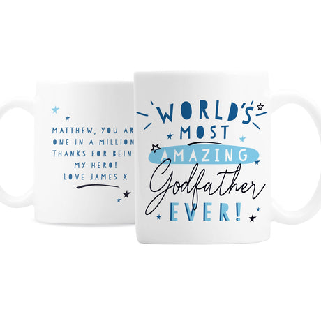 Personalised World’s Most Amazing Godfather Mug: 4 - Mugs By Gift Moments