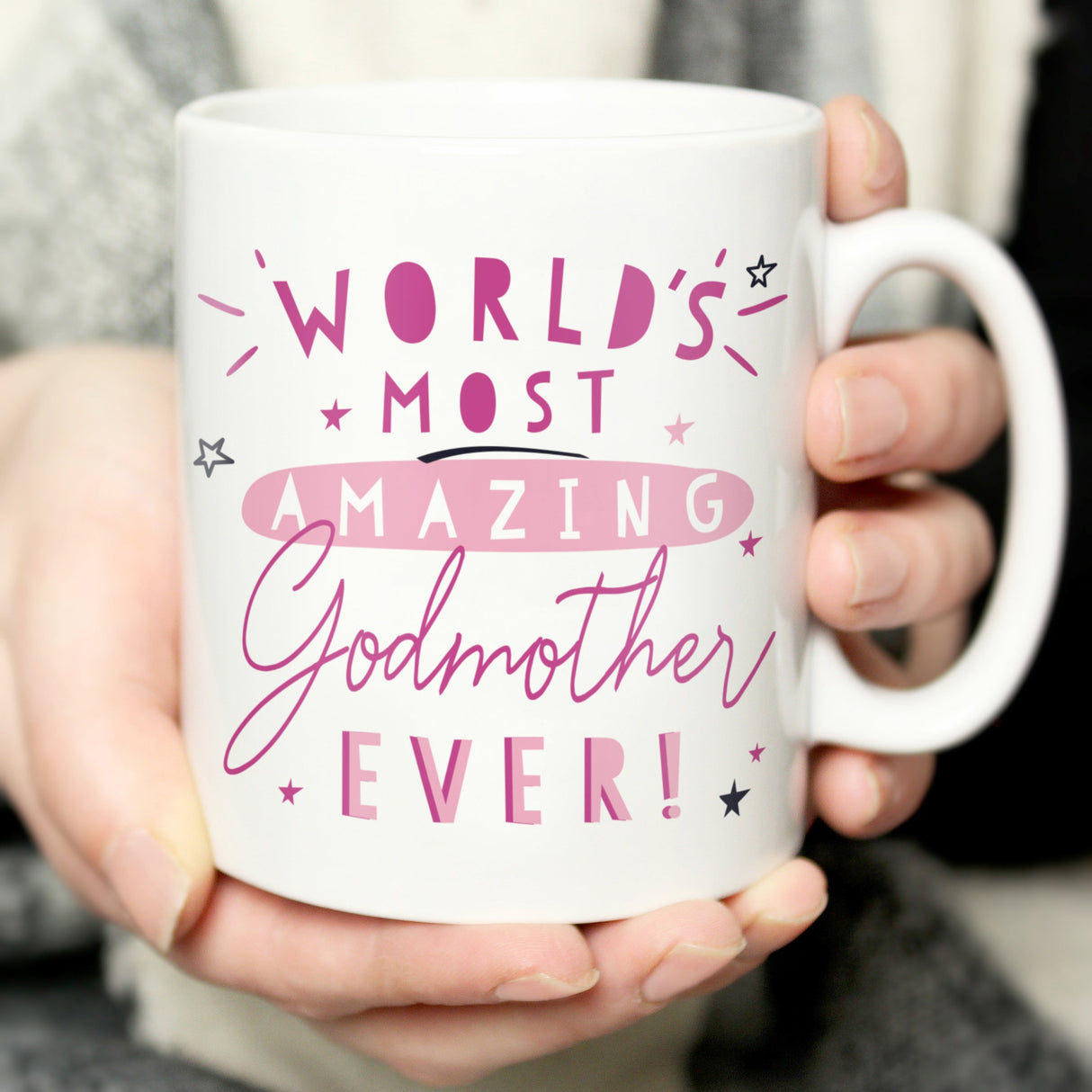 Personalised World’s Most Amazing Godmother Mug: 1 - Mugs By Gift Moments