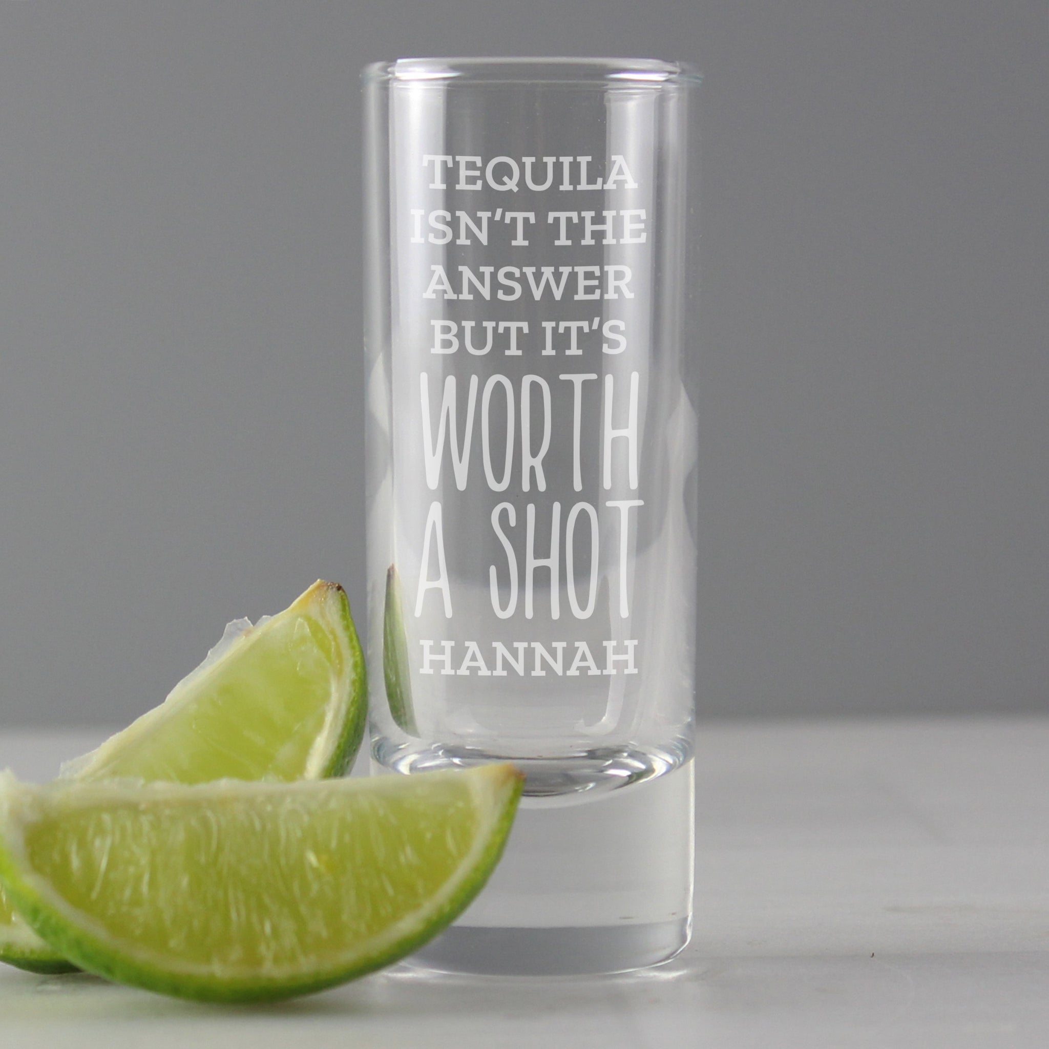 Personalised ’Worth A Shot’ Shot Glass: 1 - Shot Glasses By Gift Moments