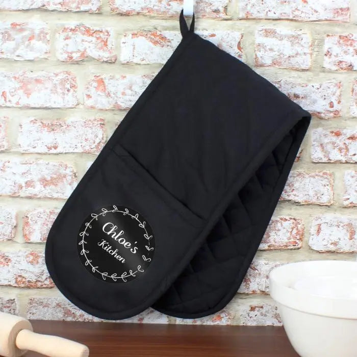 Personalised Wreath Oven Gloves: 1 - Oven Gloves By Gift Moments