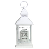 Personalised ’Your Light Shines Bright’ White Lantern: 5 - LED Lighting By Gift Moments