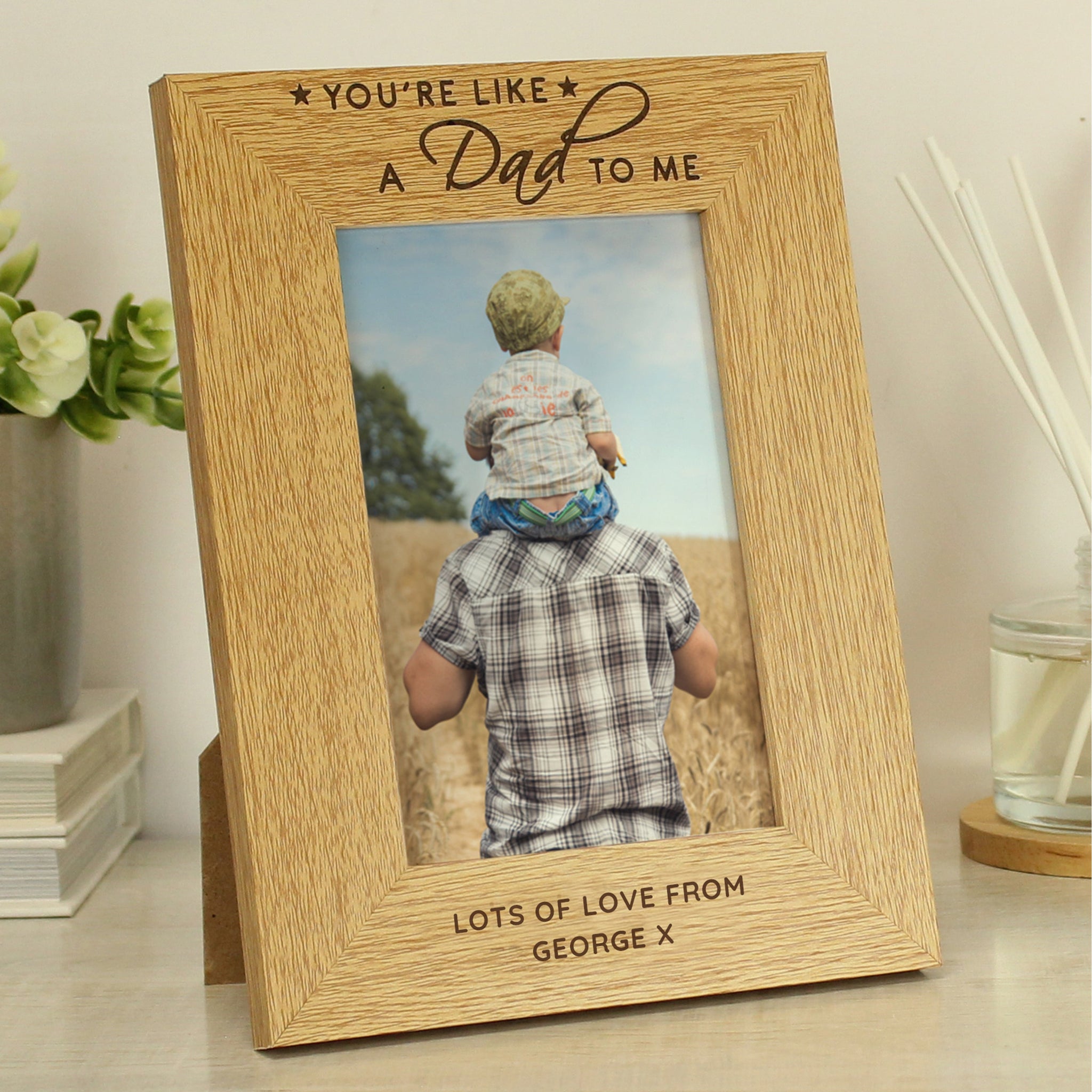 Personalised You’re Like a Dad to Me 6x4 Photo Frame: 1 - Photo Frames By Gift Moments