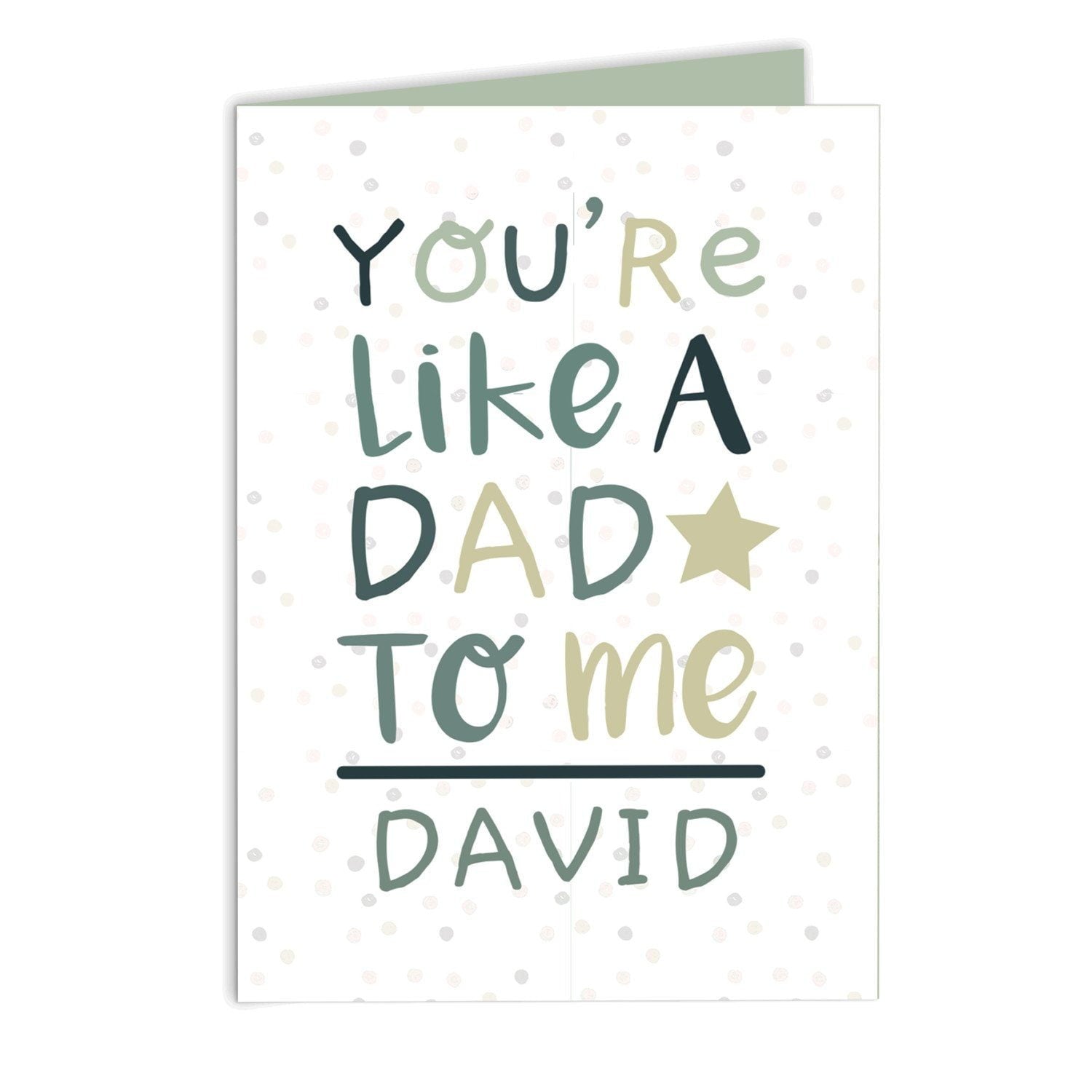 Personalised ’You’re Like a Dad to Me’ Card: 2 - Greeting Cards By Gift Moments