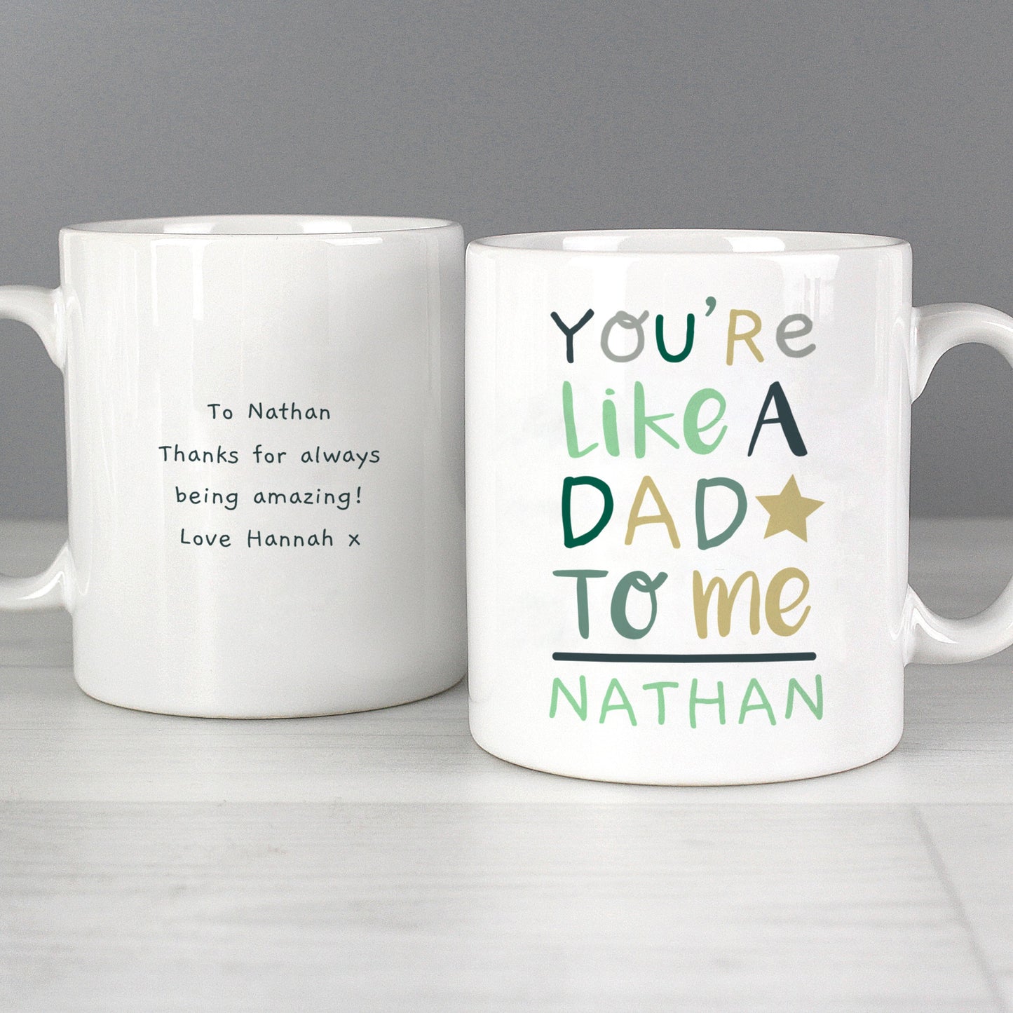Personalised ’You’re Like a Dad to Me’ Mug: 1 - Mugs By Gift Moments