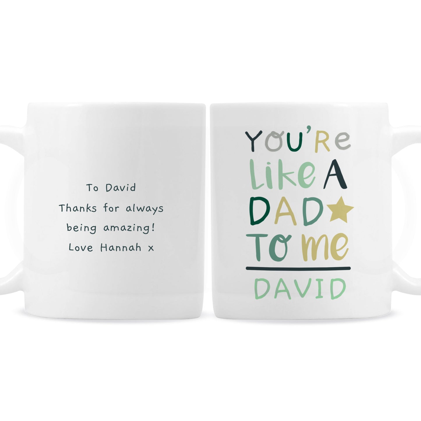 Personalised ’You’re Like a Dad to Me’ Mug: 3 - Mugs By Gift Moments