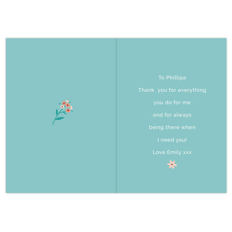 Personalised You’re Like A Mum To Me Card: 3 - Greeting Cards By Gift Moments