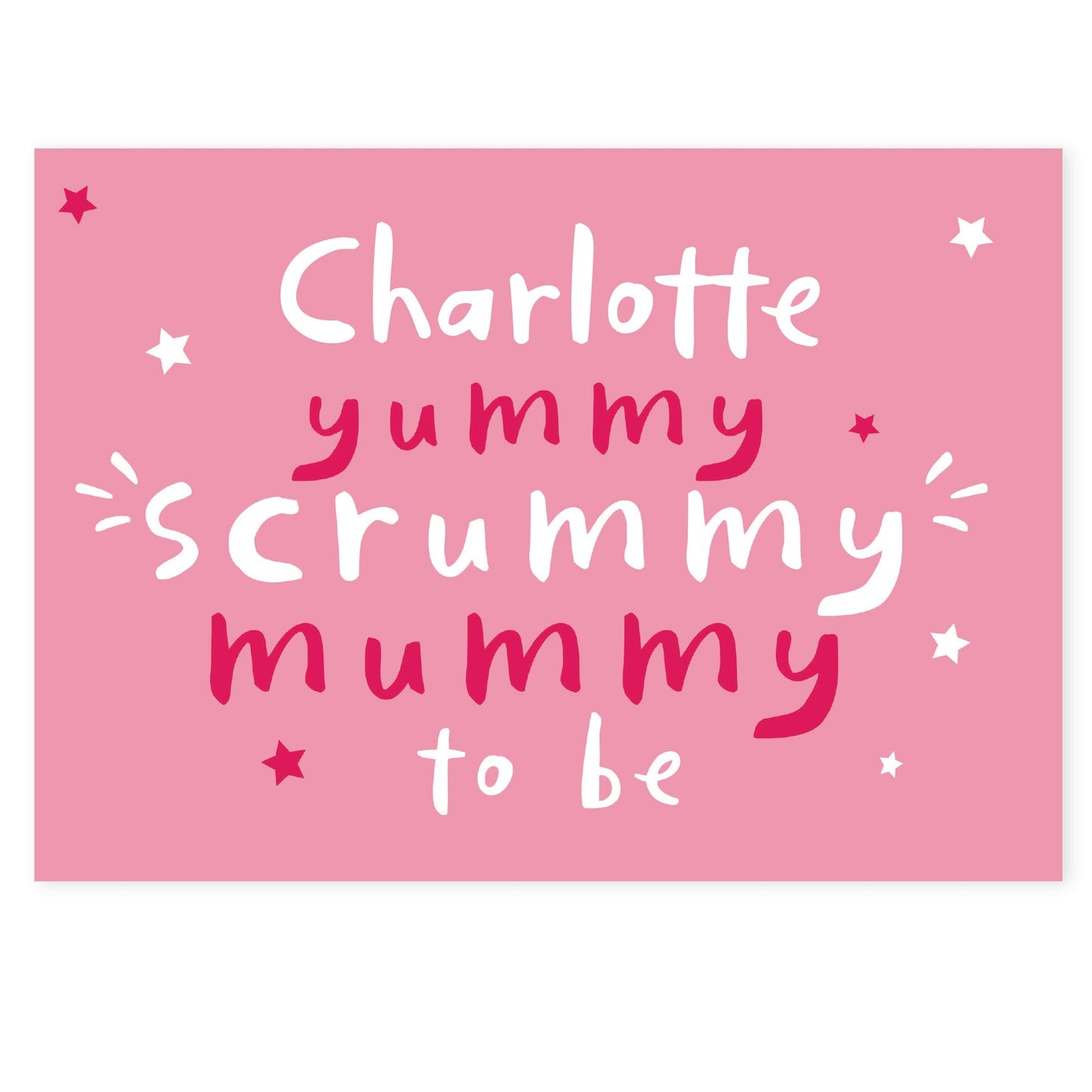 Personalised Yummy Scrummy Mummy To Be Card: 2 - Greeting Cards By Gift Moments