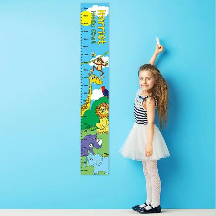 Personalised Zoo Height Chart: 2 - Height Charts By Gift Moments