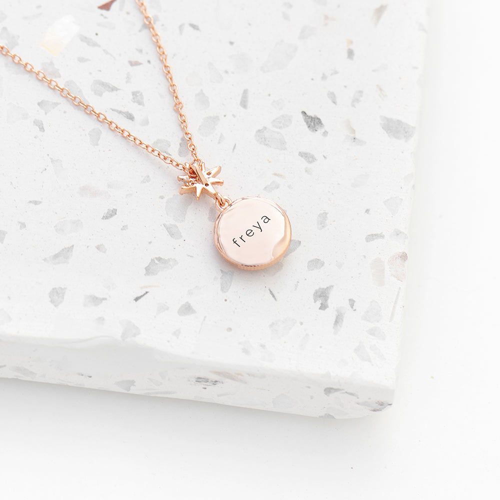 Personalized North Star Necklaces: 6 - Rose Gold - Necklaces By Gift Moments