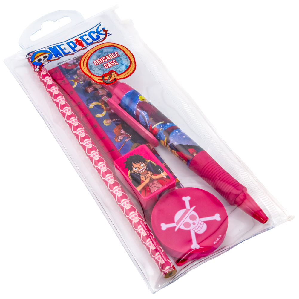 One Piece 5pc Stationery Set: 2 - Pencil Cases & Sets By One Piece