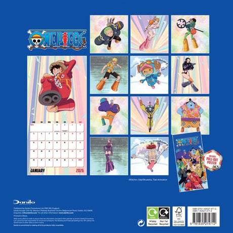 One Piece Square Calendar 2026: 4 - Calendars By One Piece