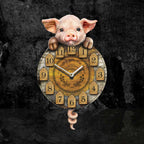 Piggin’ Tickin’ Pig Pendulum Clock - Shop Clocks At Gift Moments - 1