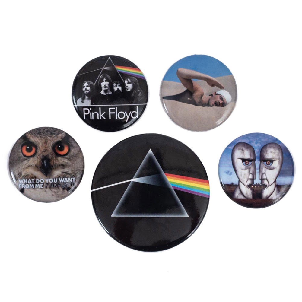 Pink Floyd Classic Button Badge Set: 1 - Badges By Pink Floyd