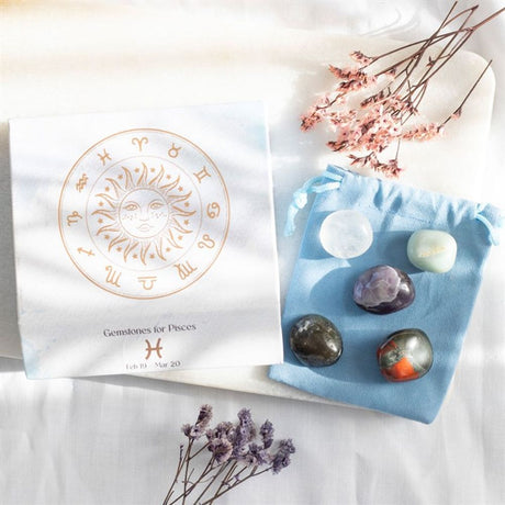 Pisces Crystal Tumblestone Set: 1 - By Gift Moments