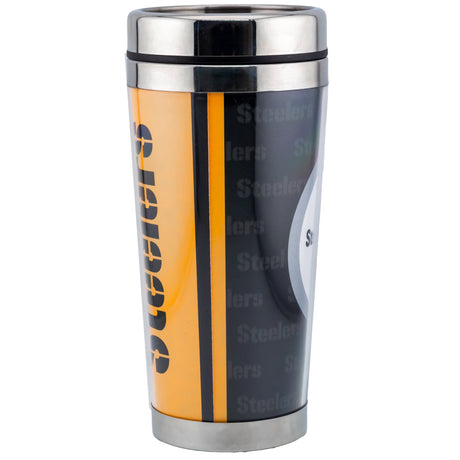 Pittsburgh Steelers Thermal Travel Mug: 3 - Mugs By American Sports