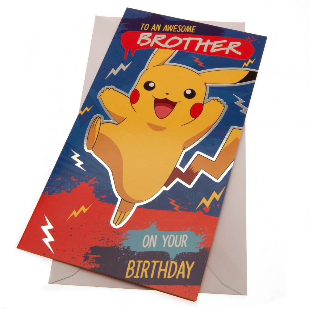 Pokemon Birthday Card Brother: 1 - Greeting Cards By Pokemon