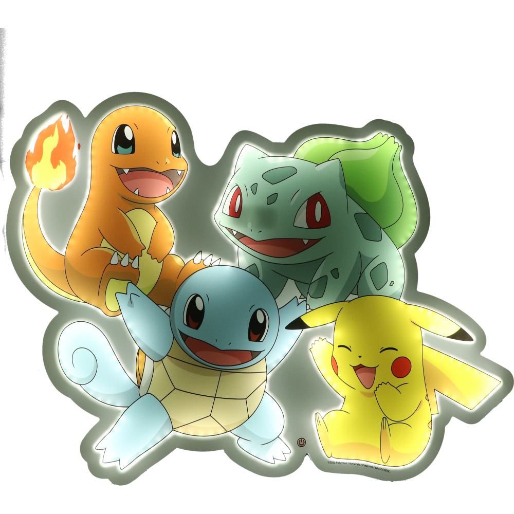 Pokémon Character Group Wall Lamp: 8 Lighting By Pokemon