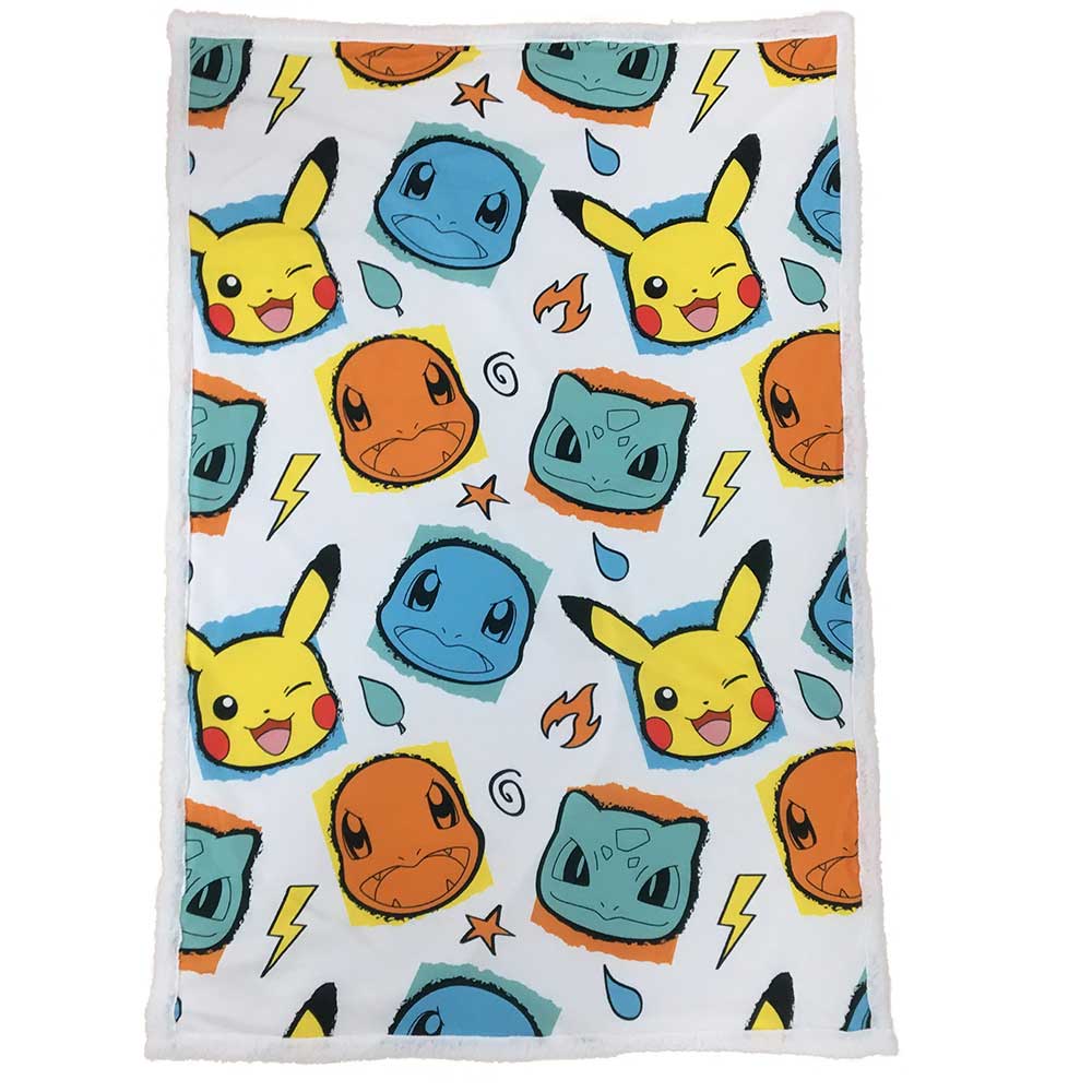 Pokémon Faces Blanket 100x150cm: 2 - Blankets By Pokemon