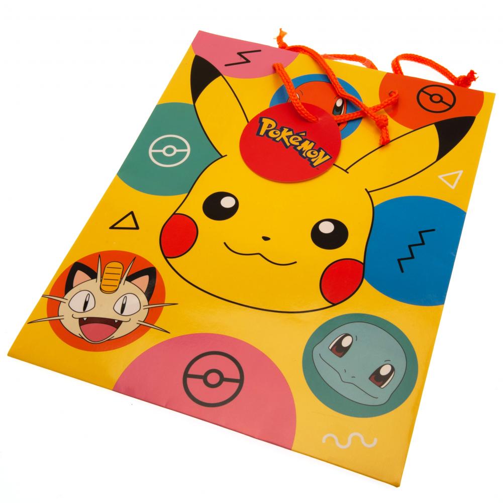 Pokemon Medium Gift Bag: 4 Gift Wrap & Bags By Pokemon