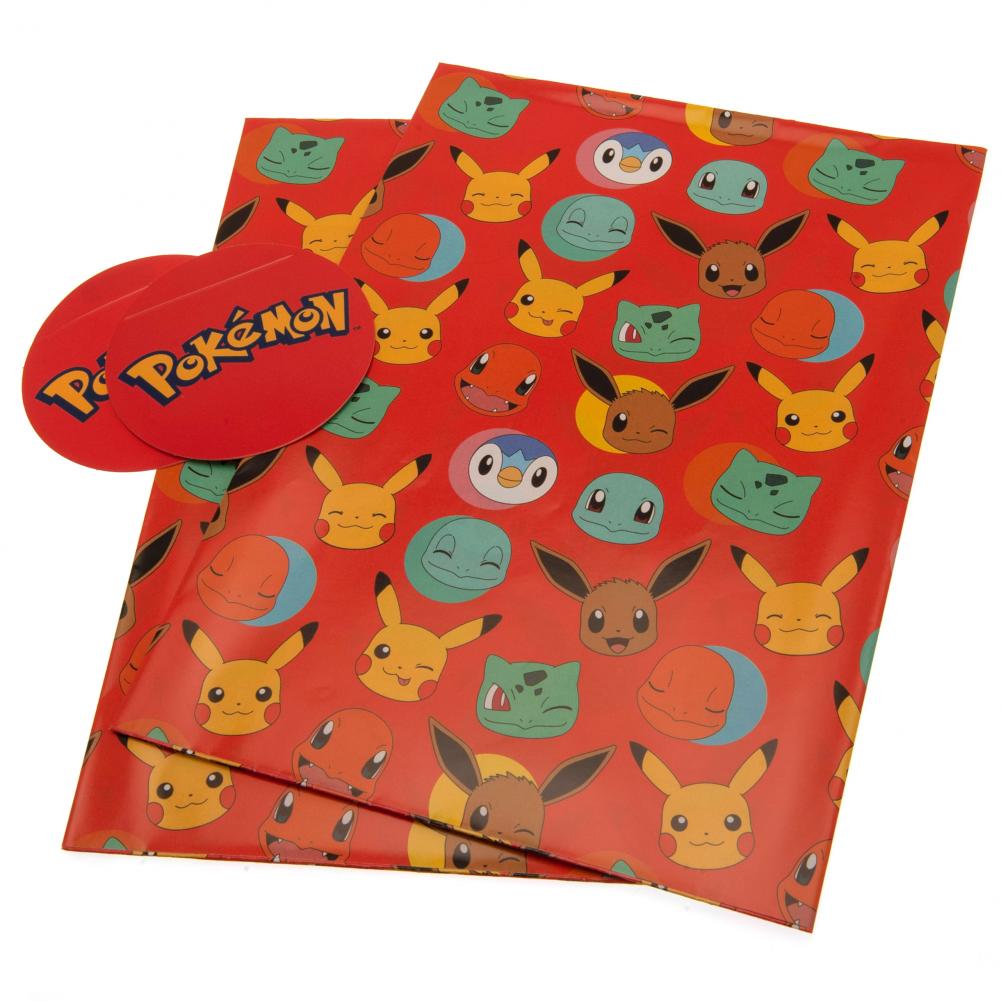 Pokemon Gift Wrap: 1 Gift Wrap & Bags By Pokemon