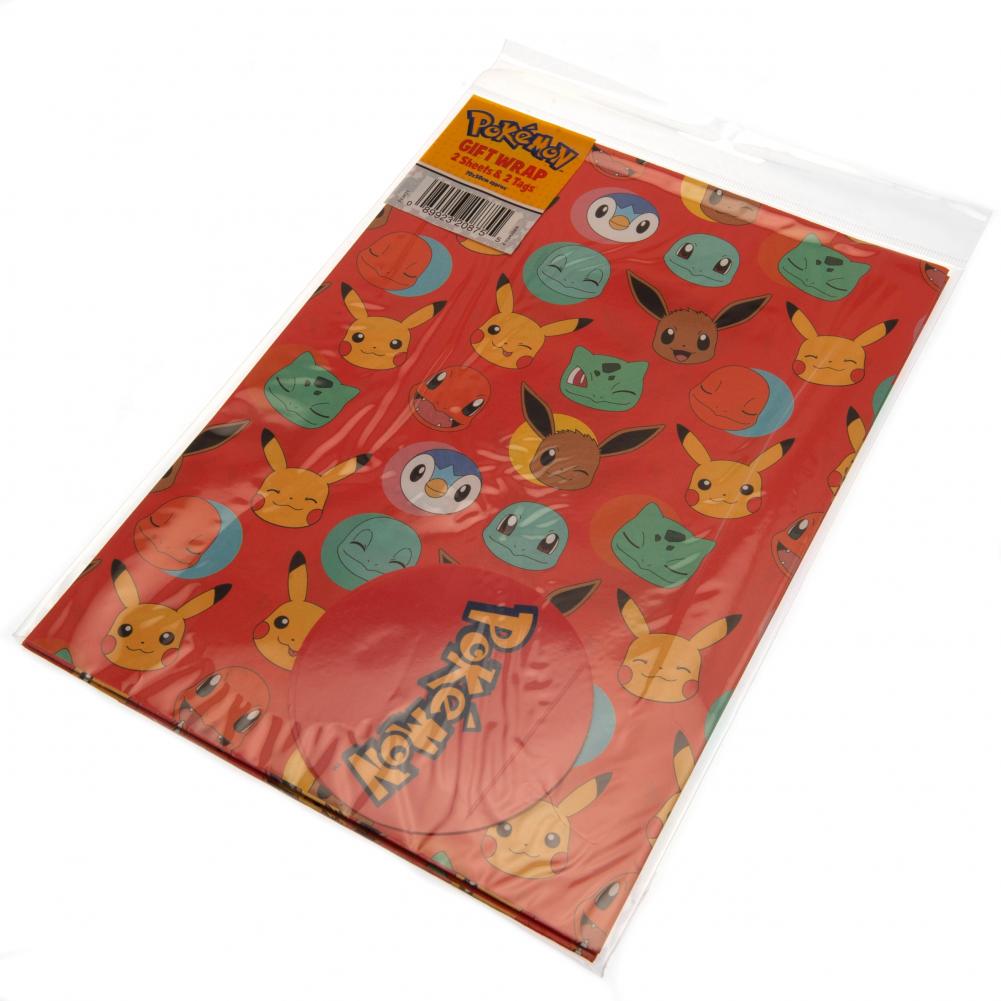 Pokemon Gift Wrap: 4 Gift Wrap & Bags By Pokemon