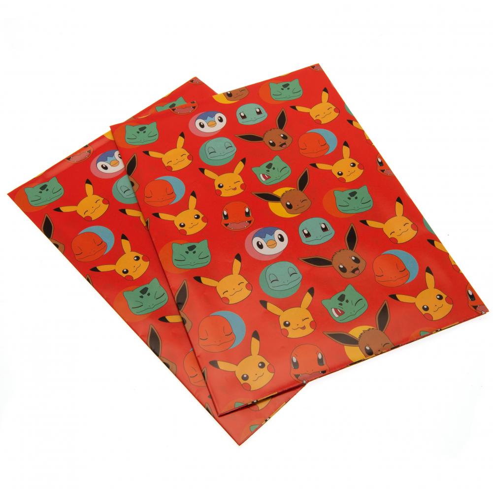 Pokemon Gift Wrap: 2 Gift Wrap & Bags By Pokemon