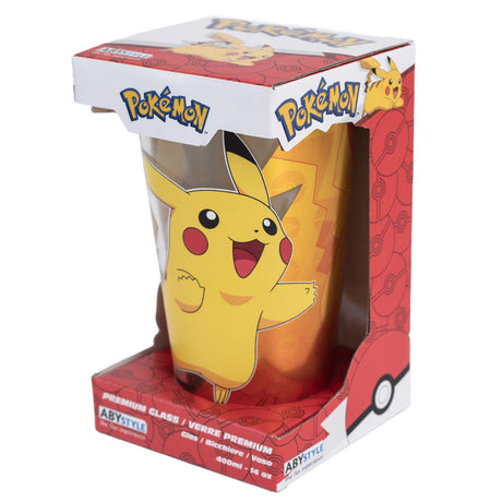 Pikachu Premium Large Glass 400ml: 5 - Glassware By Pokemon