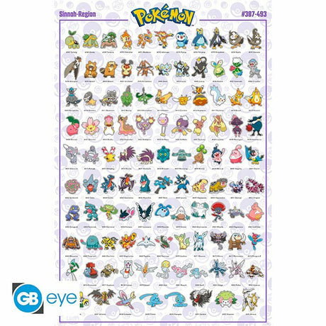 Pokemon Poster Sinnoh 73: 1 - Posters By Pokemon