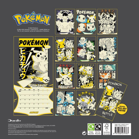 Pokemon Square Calendar 2026: 4 - Calendars By Pokemon
