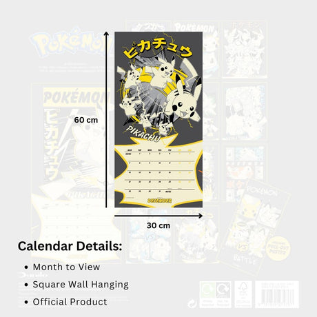 Pokemon Square Calendar 2026: 5 - Calendars By Pokemon
