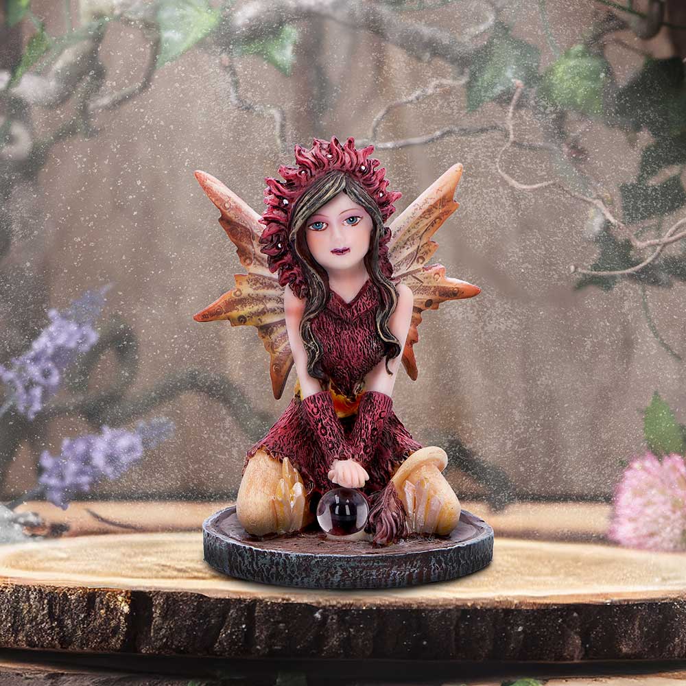 Poppy Red Crystal Fairy Figurine: 1 - Figures & Collectables By Gift Moments
