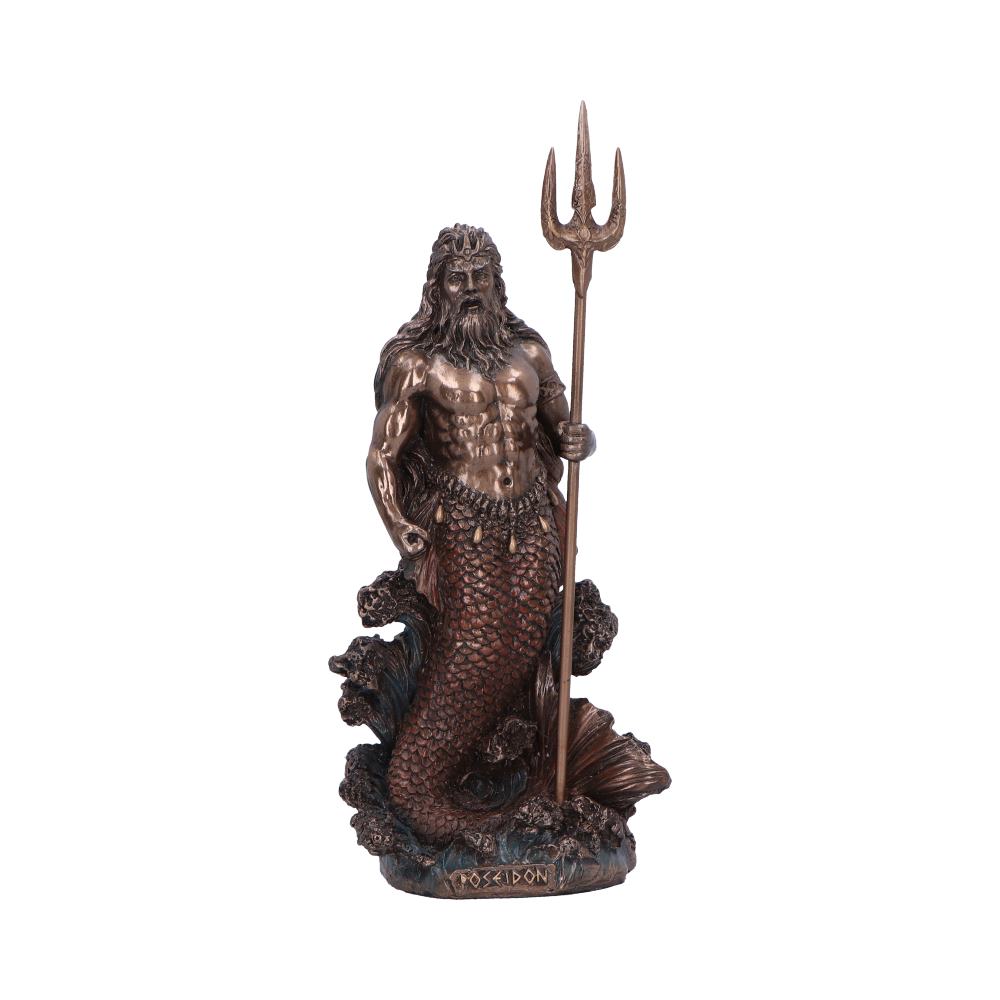 Poseidon God of the Sea Medium Bronze Figurine: 2 - Figures & Collectables By Gift Moments