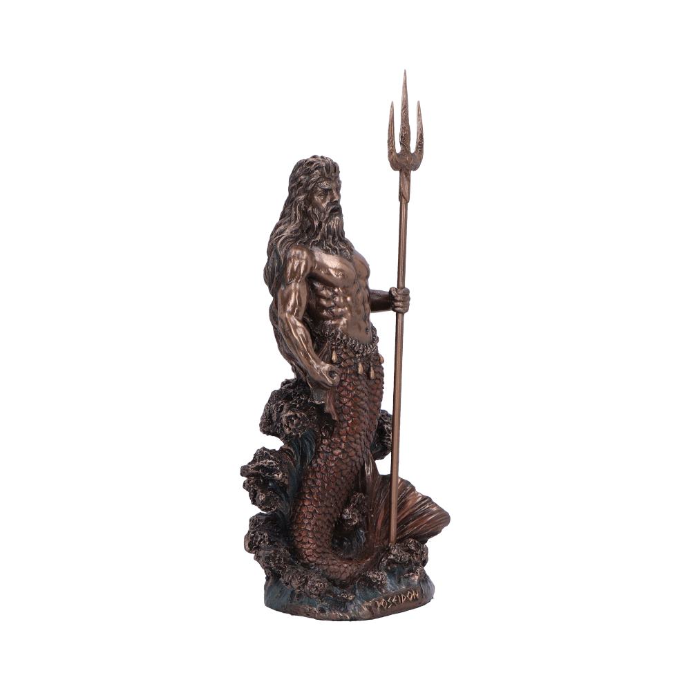 Poseidon God of the Sea Medium Bronze Figurine: 5 - Figures & Collectables By Gift Moments