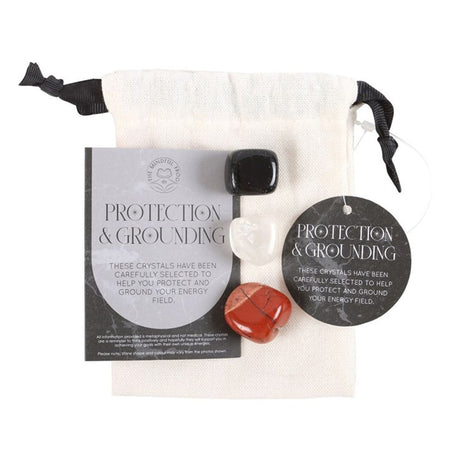 Protection & Grounding Healing Crystal Set: 2 - By Gift Moments