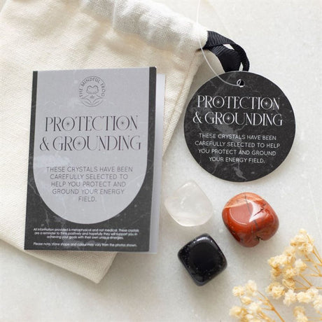 Protection & Grounding Healing Crystal Set: 1 - By Gift Moments