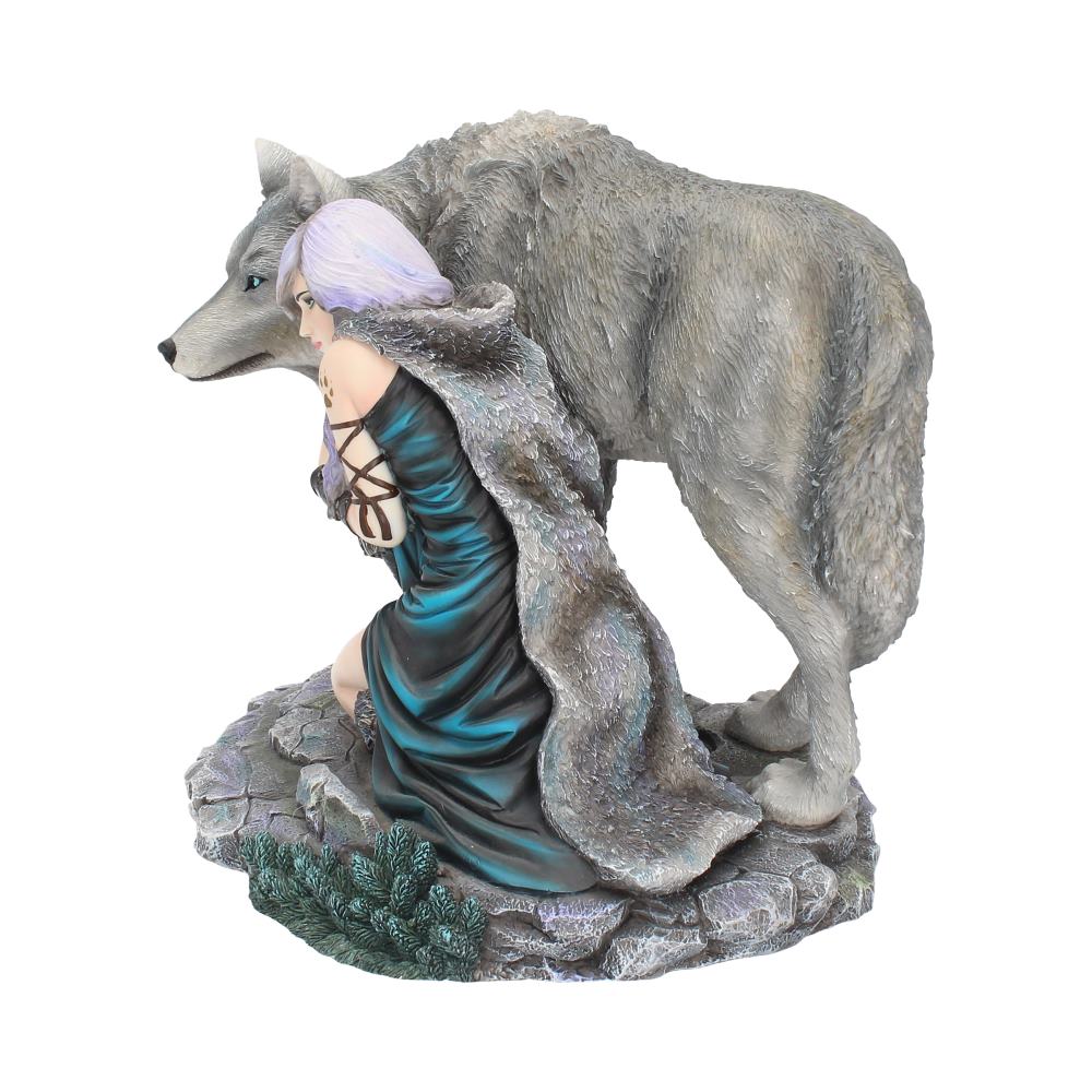 Protector Wolf Figurine by Anne Stokes Limited Edition Fantasy Wolf Ornament: 3 - Figurines Medium (15-29cm) By Anne