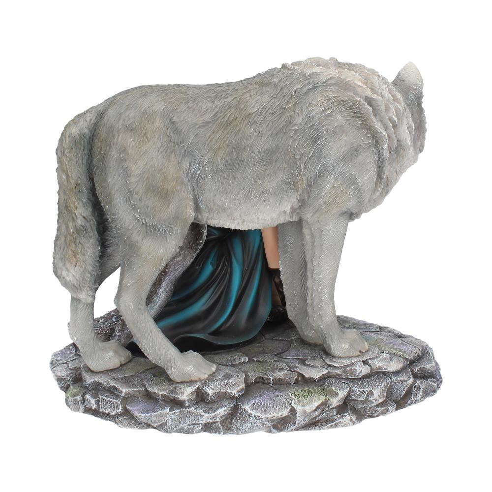 Protector Wolf Figurine by Anne Stokes Limited Edition Fantasy Wolf Ornament: 5 - Figurines Medium (15-29cm) By Anne