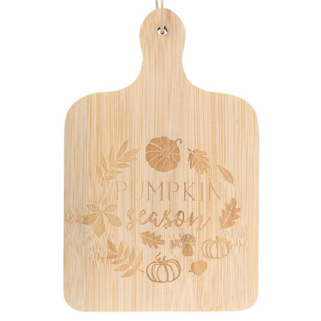 Pumpkin Season Bamboo Serving Board: 3 - Chopping Boards By Gift Moments